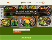 Tablet Screenshot of greentiffin.com